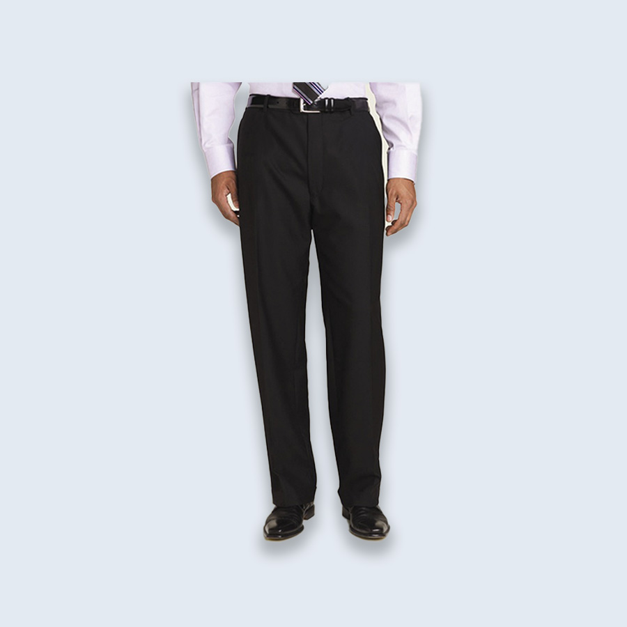Professional Black Comfort Fit Dress Pants