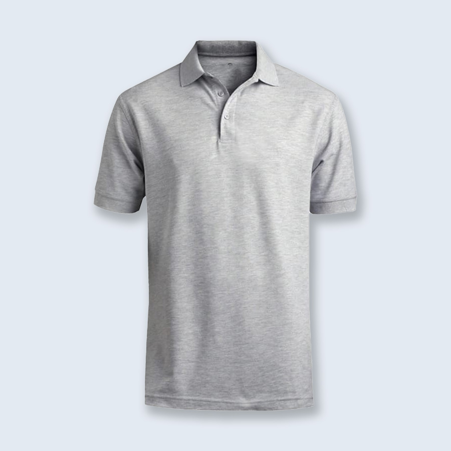 Gray Corporate Polo T Shirt |  Half Sleeves