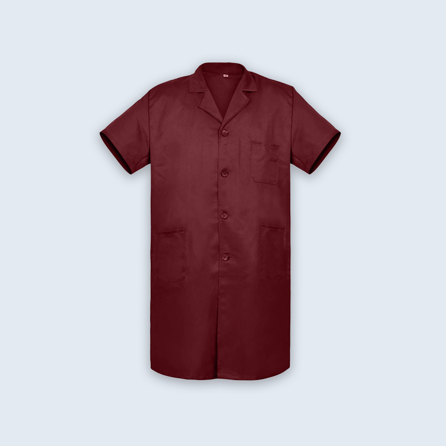 College Uniforms Long Labcoat | LLC - MAROON