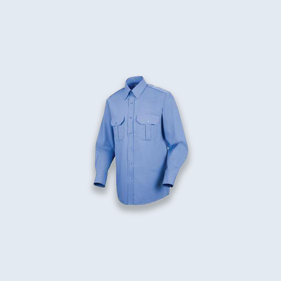 Light Blue Security Uniform Shirt – Long Sleeve