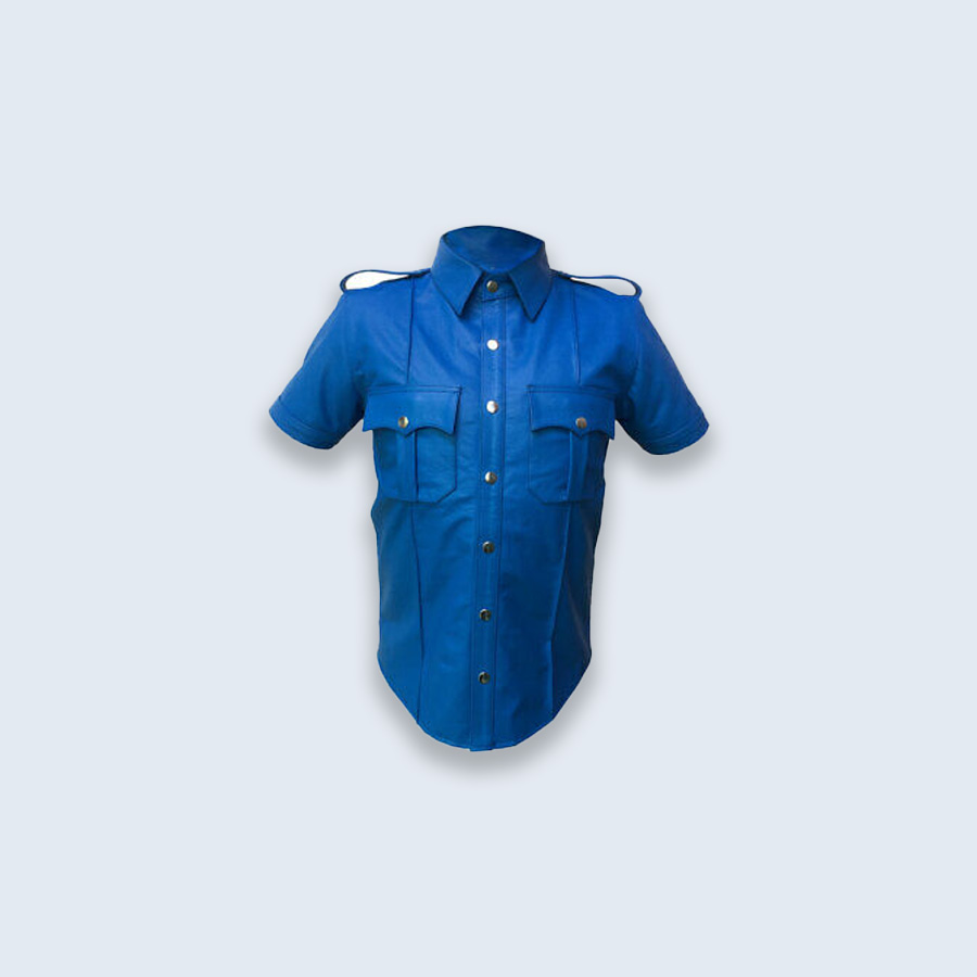 Short-Sleeve Security Uniform Shirt – Royal Blue