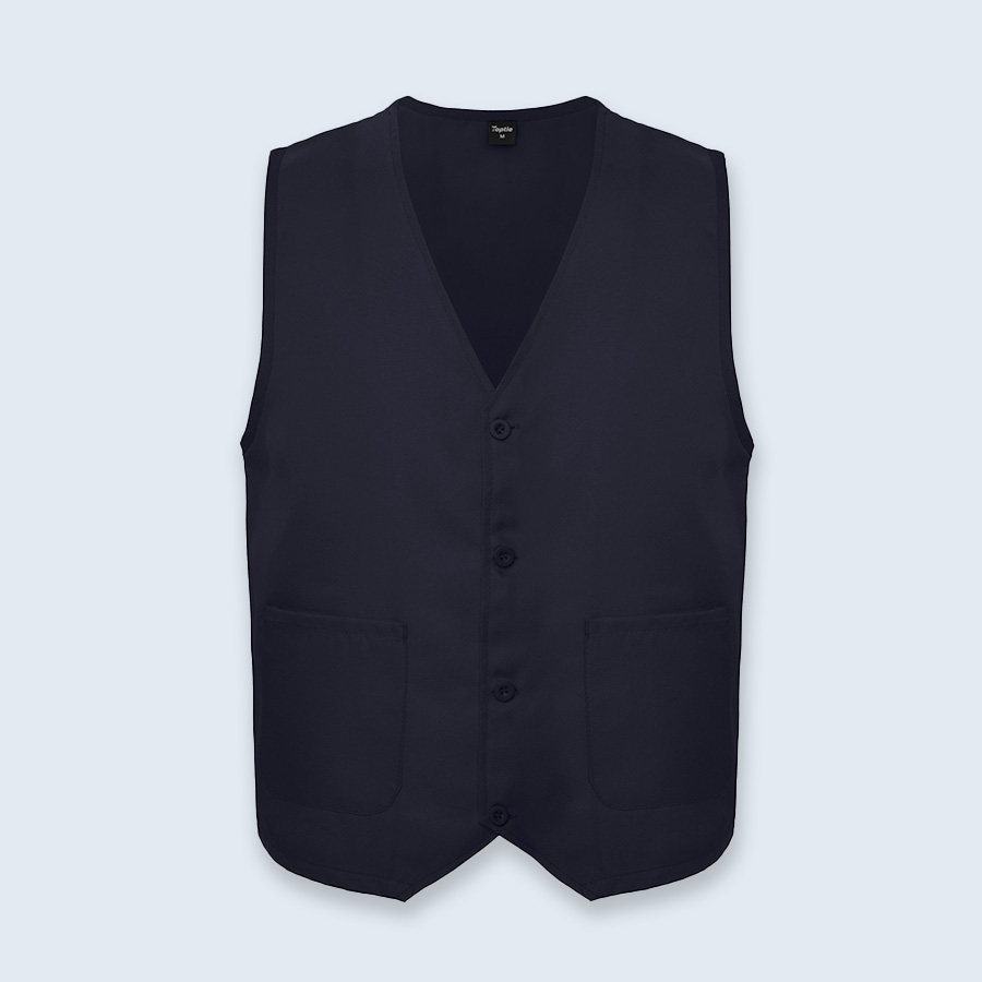 Supermarket Uniforms | Waist Coat | Black Patch Vest