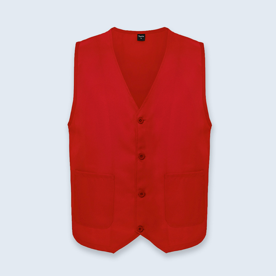 Supermarket Uniforms | Waist Coat | Red Vest
