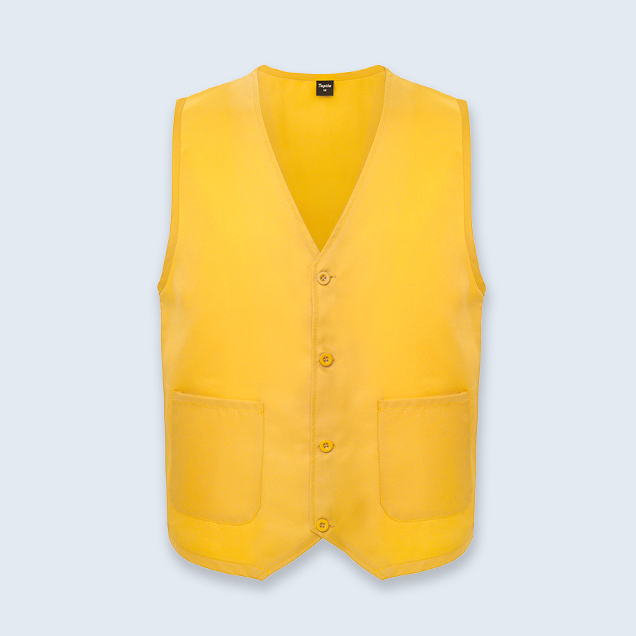 Supermarket Uniforms | Waist Coat | Golden Yellow Vest