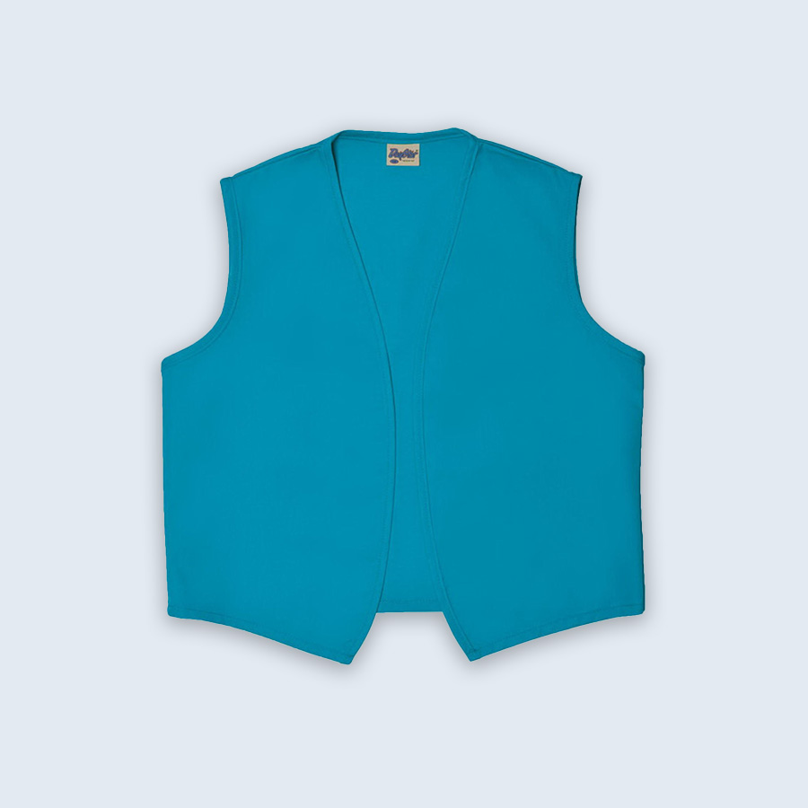 Supermarket Uniforms | Waist Coat | WCWOB TURQUOISE