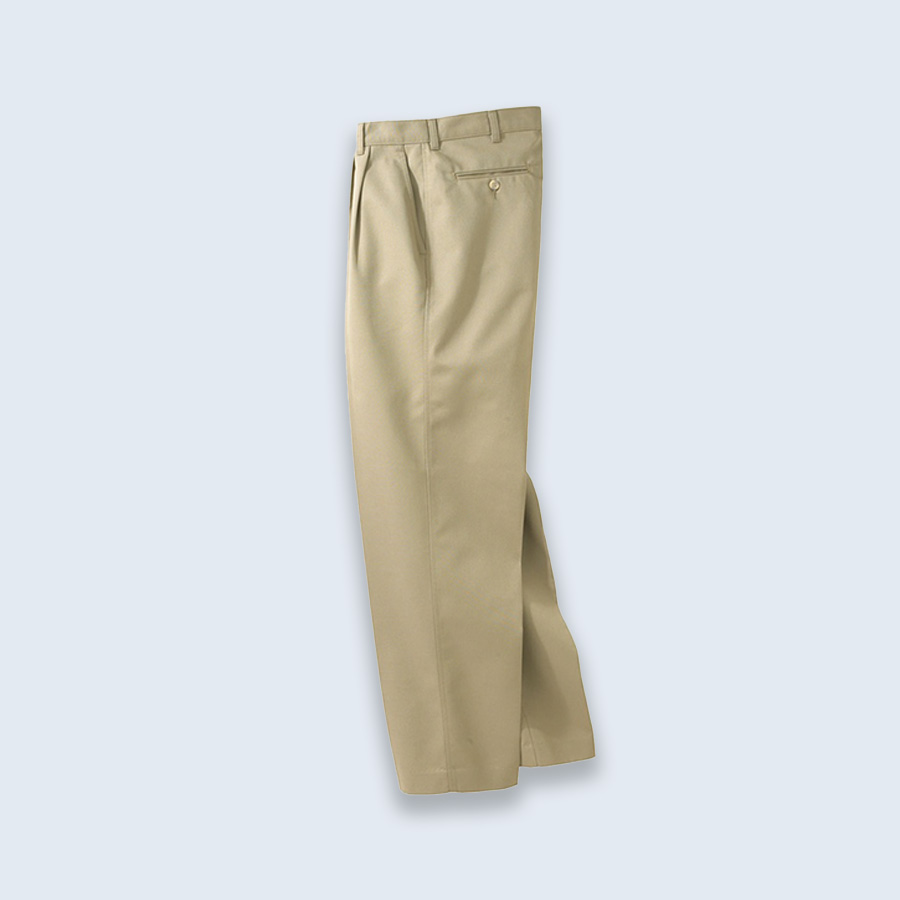 Professional Khaki Pleated Fit Dress Pants